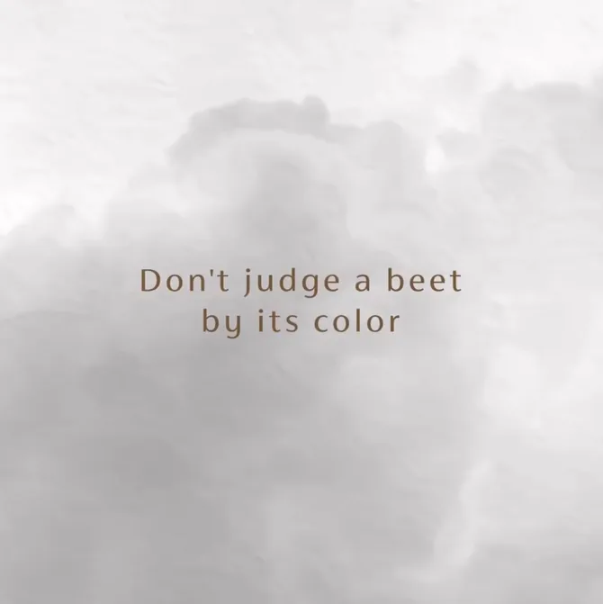 Greywind tagline Don't judge a beet by its color set over a soft cloud background